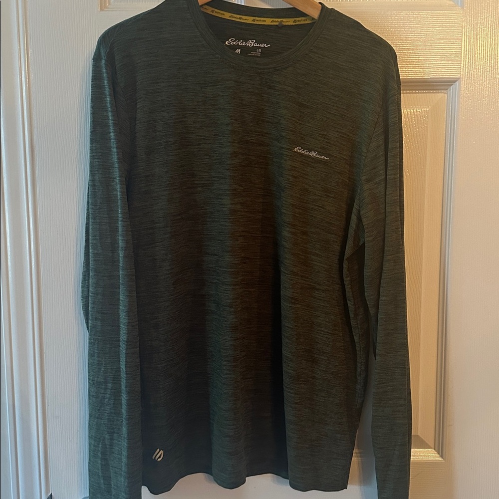 Eddie Bauer Forest Green Crew Neck Top